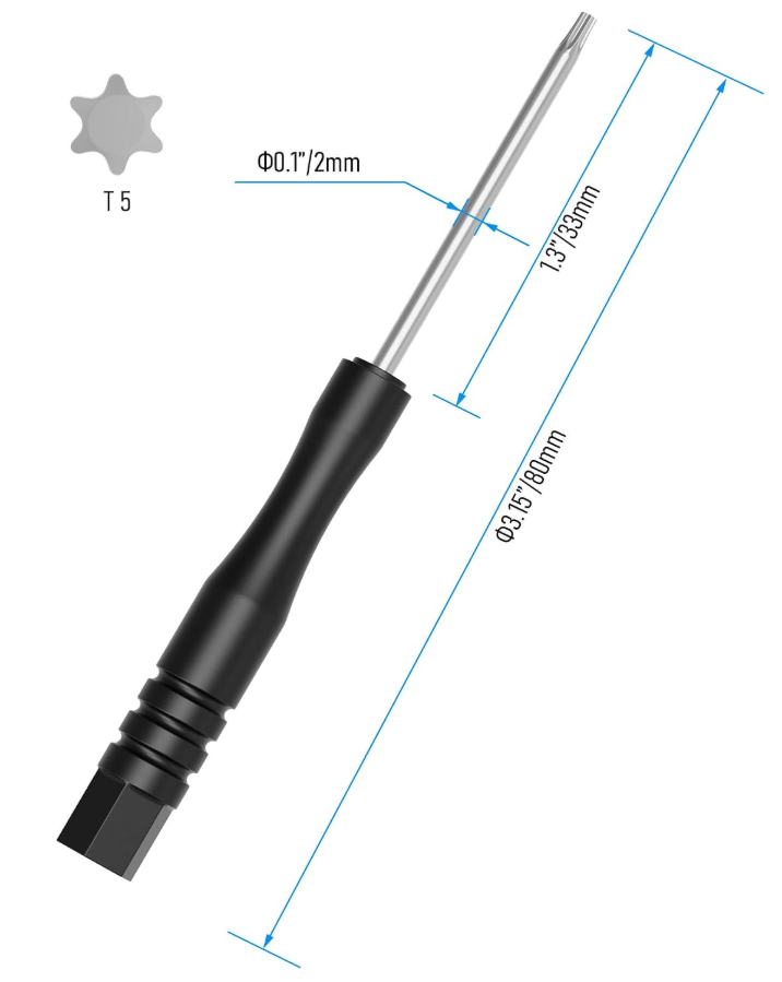 T5 Mini Torx Screwdriver